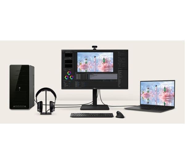 LG 24BA450-B Full HD 24" IPS LED Monitor 100Hz - Black - Image 5