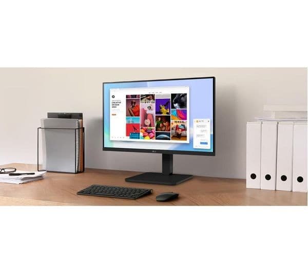 LG 24BA450-B Full HD 24" IPS LED Monitor 100Hz - Black - Image 6