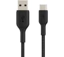 Belkin Braided USB-C to USB-A Cable 1m Black thumbnail 1