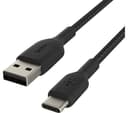 Belkin Braided USB-C to USB-A Cable 1m Black thumbnail 2