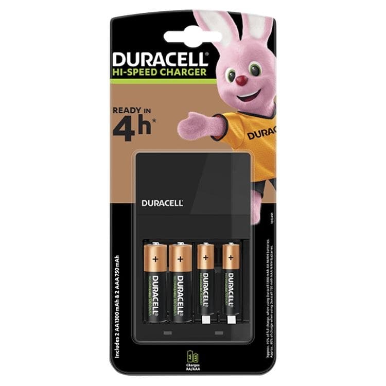 Duracell CEF14 45 Min Charger with 2 Rechargeable AA Batteries Inc - Image 1