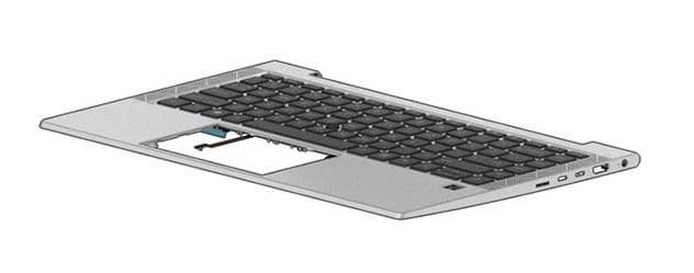 Top Cover W/Keyboard CP+PS BL