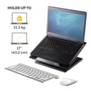 Fellowes Designer Suites Laptop Riser - Adjustable Laptop Stand with 4 Height Positions (88-184mm) and 0-30 Degree Angle Tilt - For Laptops Up To 17", Max Weight 11.3kg - Black thumbnail 3