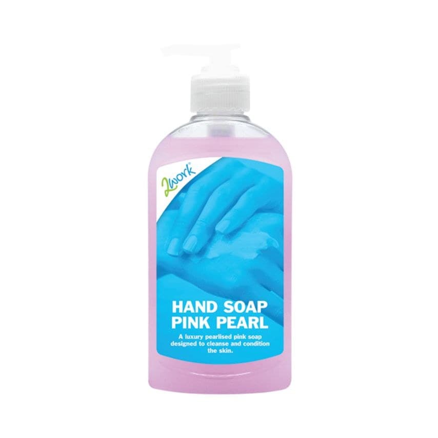 2Work Hand Soap 300ml Pink Pearl 6 Pack 2W07294 2W07294 - Image 1
