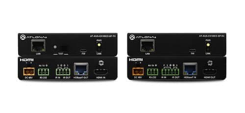 Atlona - Avance™ 4K/UHD HDMI Extender Kit with Ethernet, Control, and Bidirectional Remote Power - Black - Image 1