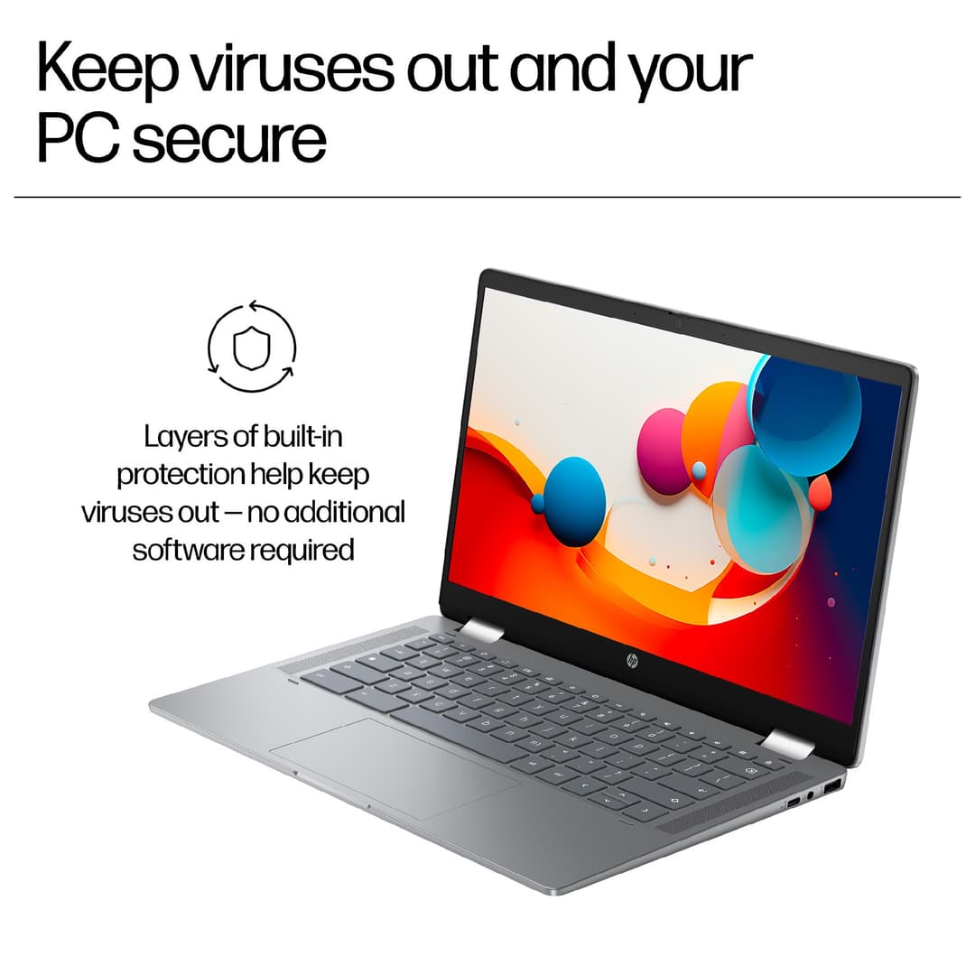 HP Chromebook x360 14b-cd0003na Intel® Core i3-N305 8GB RAM 128GB UFS 14" Touchscreen Full HD ChromeOS 2-in-1 Laptop - Image 4