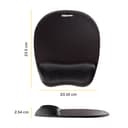 Fellowes Memory Foam Mouse Mat with Wrist Rest - Black thumbnail 2