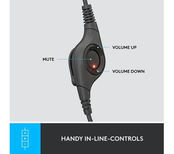LOGITECH H390 USB-A Wired Computer Headset with Noise-Cancelling Mic - Graphite - Image 4