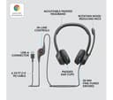 LOGITECH H390 USB-A Wired Computer Headset with Noise-Cancelling Mic - Graphite thumbnail 6