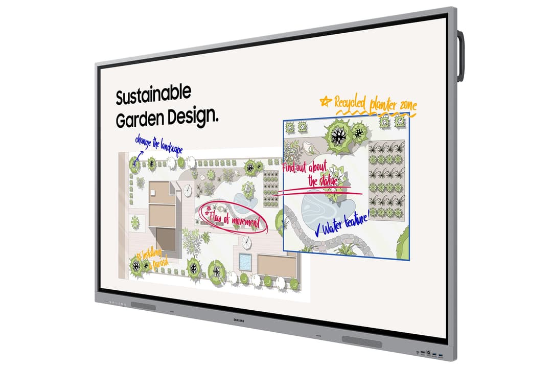 Samsung WE86FX interactive whiteboard 2.18 m (86") 3840 x 2160 pixels Touchscreen Grey HDMI - Image 3