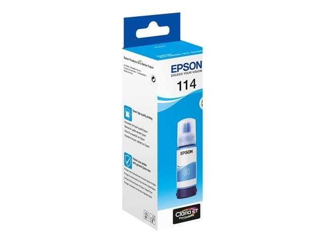 Epson 114 EcoTank Original Ink Bottle - Cyan - Image 1