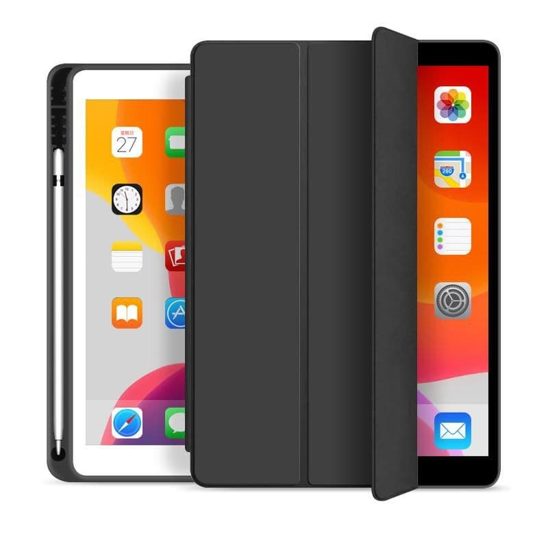 eSTUFF SEATTLE Pencil Case for Apple iPad Mini 7/6 - Black PU Leather (ES682081-BULK) - Image 1