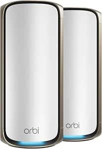 NETGEAR Orbi 970 Series Quad-Band WiFi 7 Add-On Satellite RBE970 - Image 1