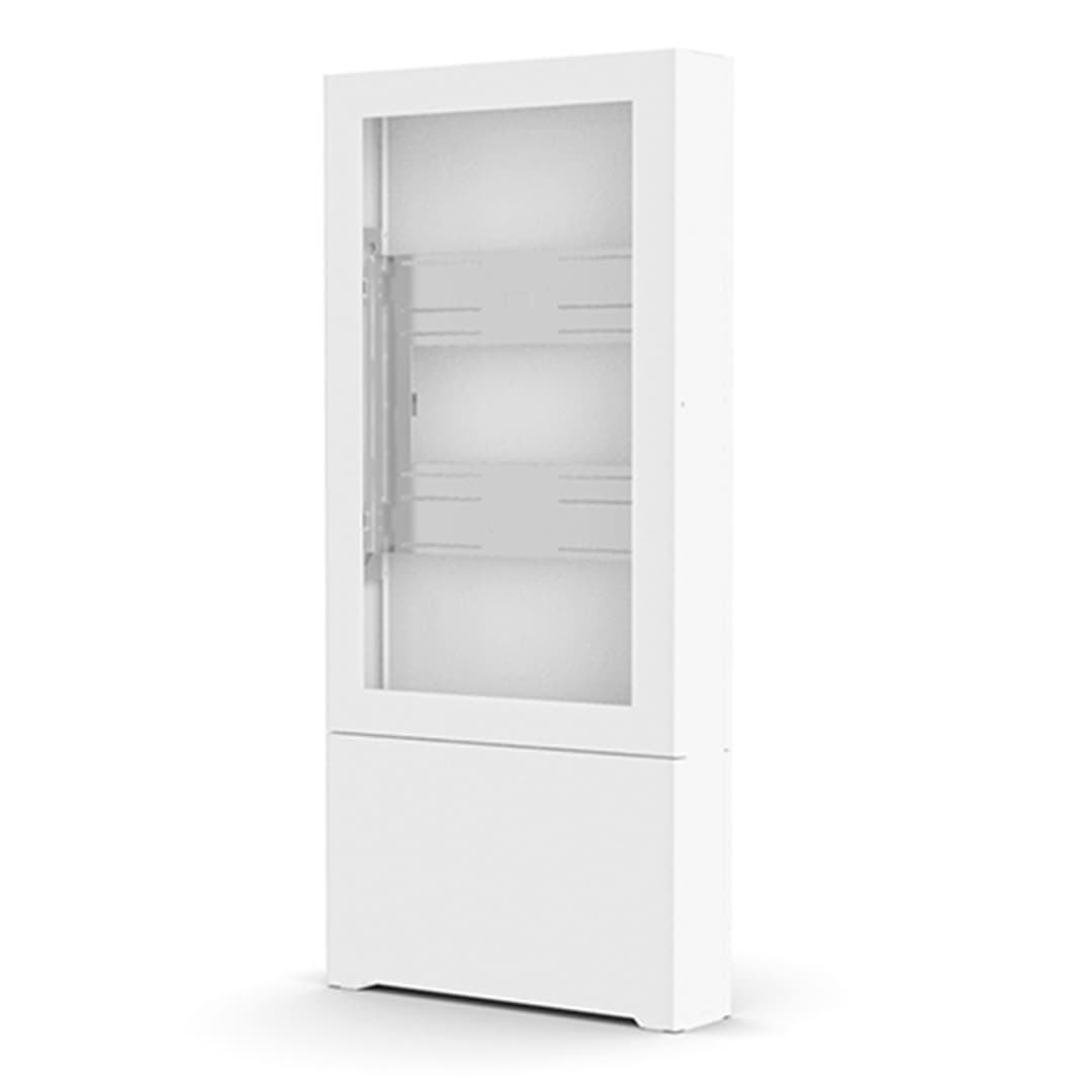 Chief ImpactTM Floor Mounted Kiosk, Portrait 55" White - Image 1