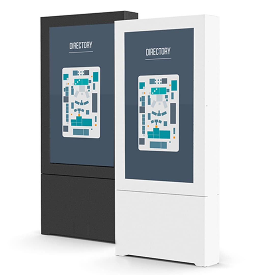 Chief ImpactTM Floor Mounted Kiosk, Portrait 55" White - Image 3