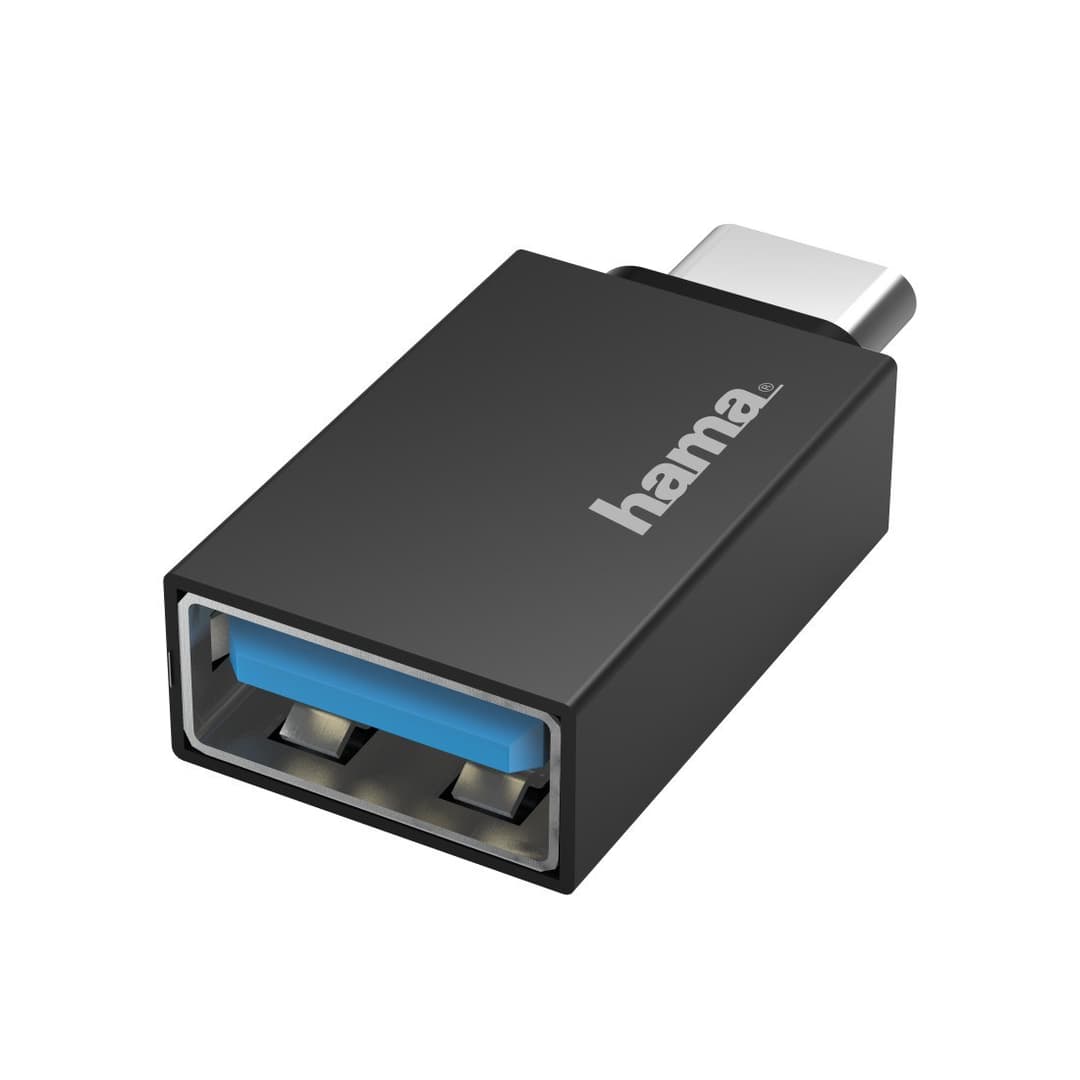 Hama 00200311 cable gender changer USB Type-C USB Type-A Black - Image 1