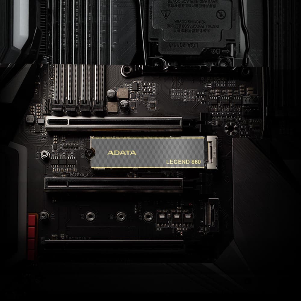 ADATA LEGEND 860 500GB M.2 2280 NVMe PCI Express 4.0 SSD with Heatsink - Image 2
