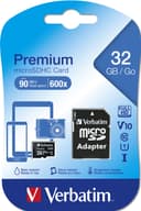 Verbatim Premium 32 GB MicroSDHC Class 10 UHS-I U1 with SD Adapter (44083) thumbnail 3