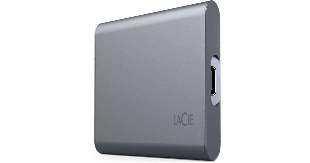 LaCie Mobile SSD Secure 1TB Portable External SSD USB-C - Space Grey - Image 2
