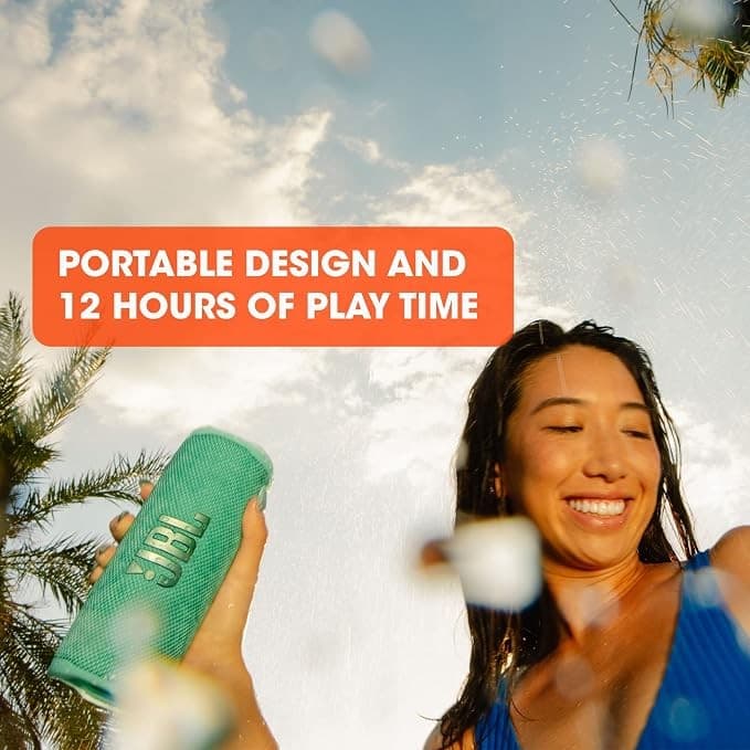 JBL Flip 6 Portable Bluetooth Speaker – Camo - Image 4