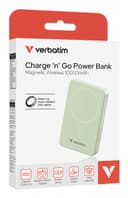 Verbatim Charge 'n' Go Essentials Magnetic Wireless Power Bank 10000 mAh Green thumbnail 4