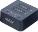 StarTech.com M2-HDD-DUPLICATOR-N1 1:1 M.2 NVMe SSD Duplicator Cloner Dock Dual Bay USB-C 3.2 20Gbps up to 90GBpm with USB-C/A Cables thumbnail 1