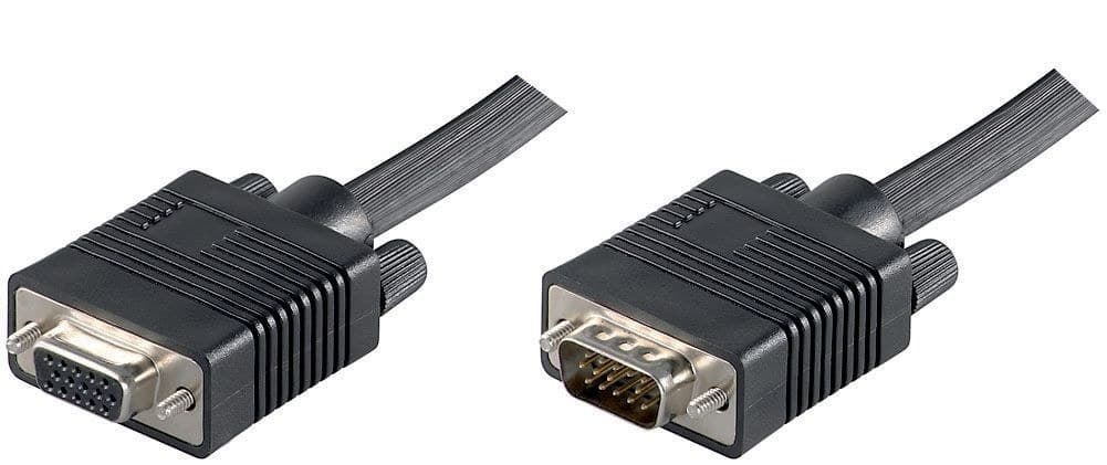 MicroConnect MONGH10B Full HD SVGA HD15 Monitor Extension Cable 10m Male to Female Black