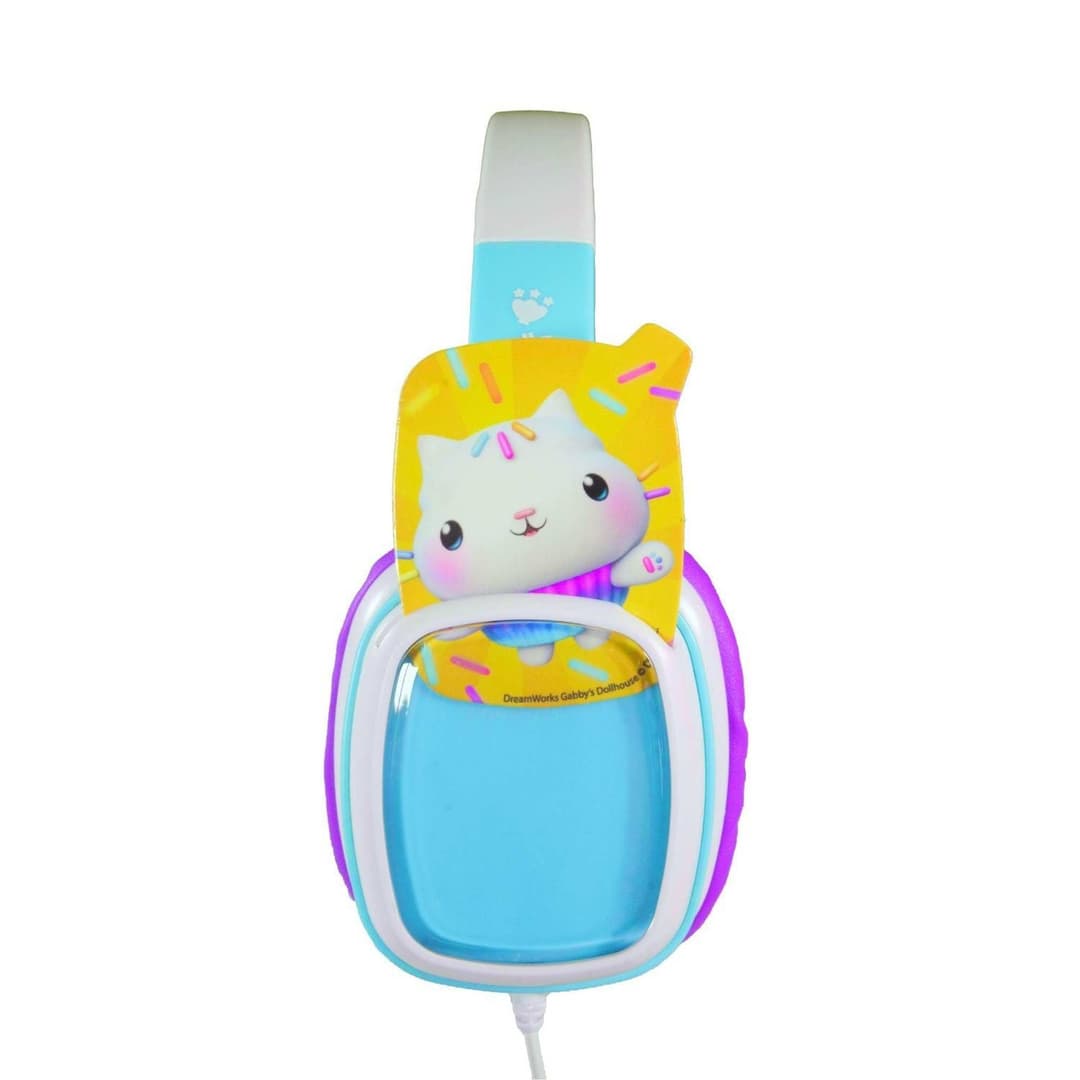 Gabby’s Dollhouse Wired Flip 'n' Switch Kids Headphones with 8 Design Cards - Image 2