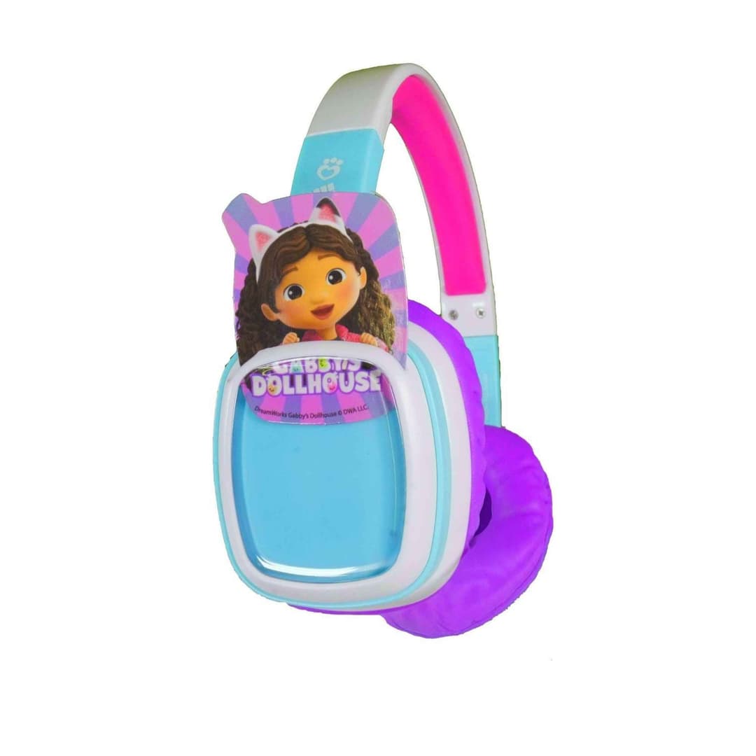 Gabby’s Dollhouse Wired Flip 'n' Switch Kids Headphones with 8 Design Cards - Image 4
