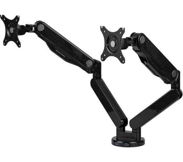 FELLOWES Platinum Series Dual Arm Full Motion 40" Monitor Desk Mount