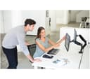 FELLOWES Platinum Series Dual Arm Full Motion 40" Monitor Desk Mount thumbnail 3