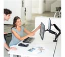 FELLOWES Platinum Series Dual Arm Full Motion 40" Monitor Desk Mount thumbnail 6
