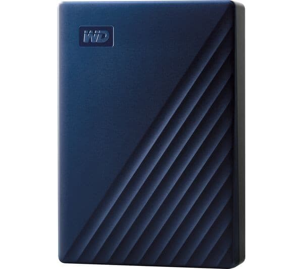 WD My Passport 6TB Portable Hard Drive - Blue