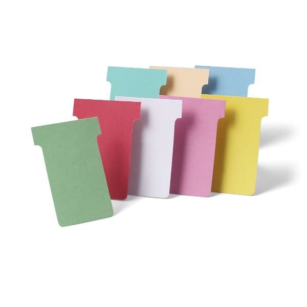 Nobo T-Cards Size 2 48 x 85mm Light Blue (Pack of 100)