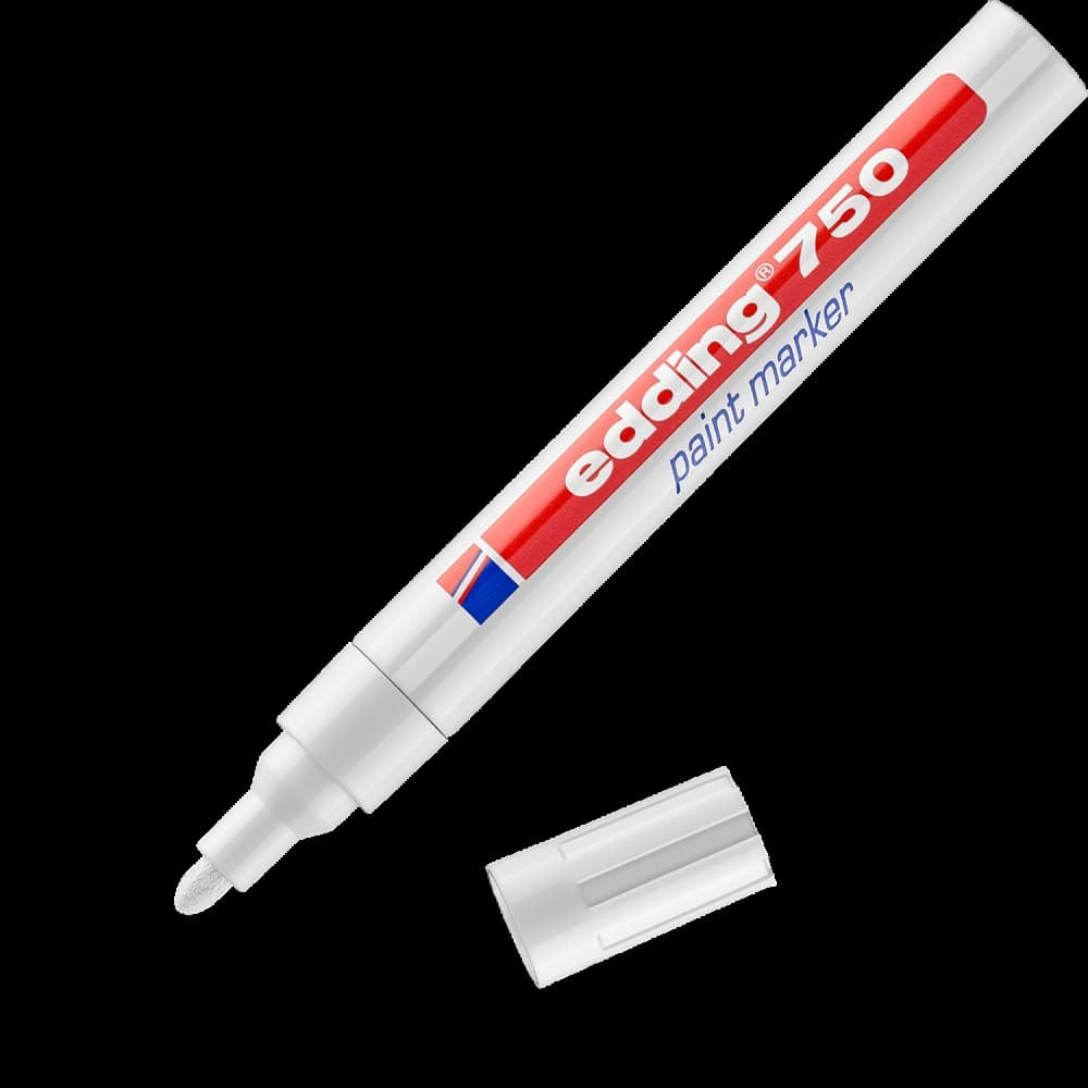 edding 750 Paint Marker White Round Nib 2-4 mm Box of 10