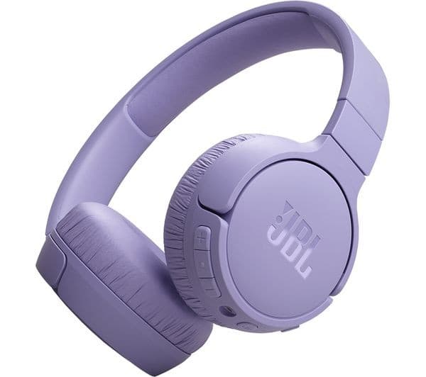 JBL Tune 670NC Wireless Bluetooth On-Ear Noise-Cancelling Headphones - Purple