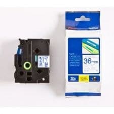 Brother TZe-263 Gloss Laminated P-touch Label Tape Blue on White 8m - 36mm