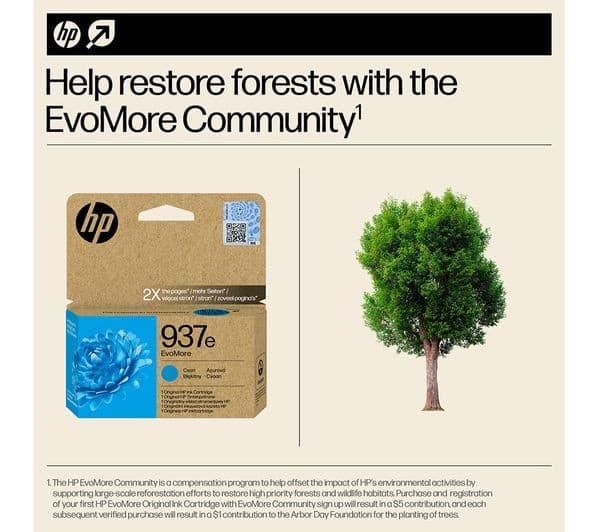 HP 937e EvoMore Cyan Ink Cartridge - Image 7