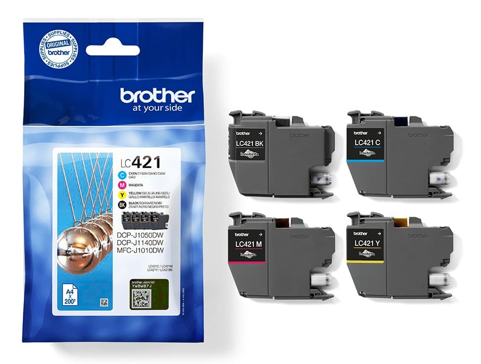 Brother LC421VALDR ink cartridge 4 pc(s) Original Black, Cyan, Magenta, Yellow - Image 3