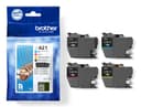 Brother LC421VALDR ink cartridge 4 pc(s) Original Black, Cyan, Magenta, Yellow thumbnail 3