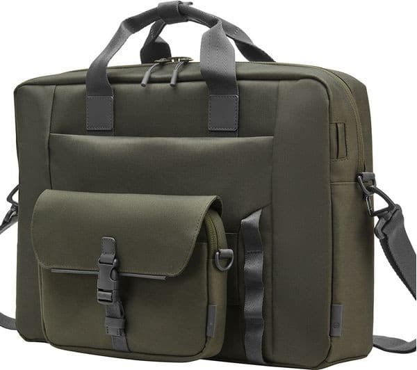 HP Modular 15.6" Laptop Bag with Sleeve & Pouch Grey & Green - Image 5