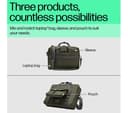 HP Modular 15.6" Laptop Bag with Sleeve & Pouch Grey & Green thumbnail 9