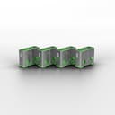 Lindy USB-A Port Blocker Extra Lock Pack (10x Locks, No Key) - Green thumbnail 2