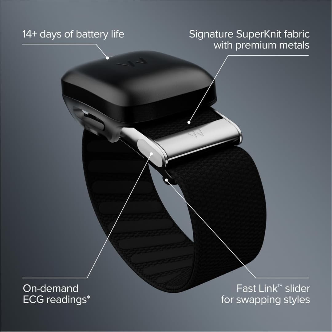 WHOOP Life MG Health & Fitness Tracker with ECG 12-Month Membership 14-Day Battery Obsidian/Titanium - Image 4