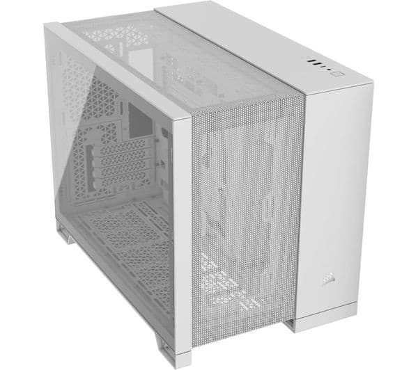 CORSAIR 2500D Airflow Micro-ATX Mid Tower PC Case - White