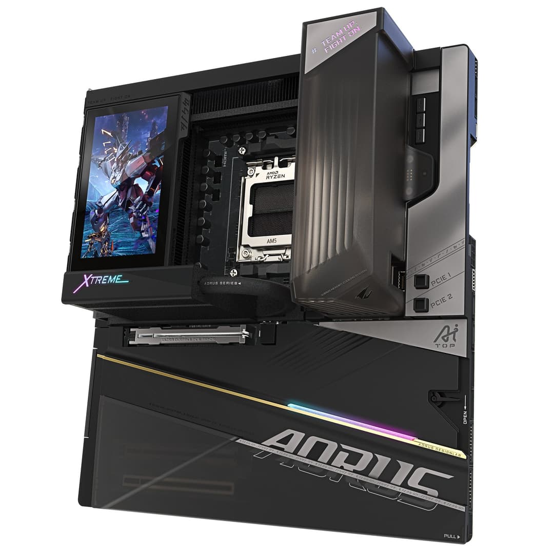 GIGABYTE X870E AORUS XTREME X3D AI TOP Motherboard - Supports AMD Ryzen 9000 Series CPUs, 24+2+2 phases VRM, up to 9000MHz DDR5 (OC), 2xPCIe 5.0 M.2 + 3xPCIe 4.0 M.2, WI-FI 7, 10GbE LAN, USB 4 - Image 3