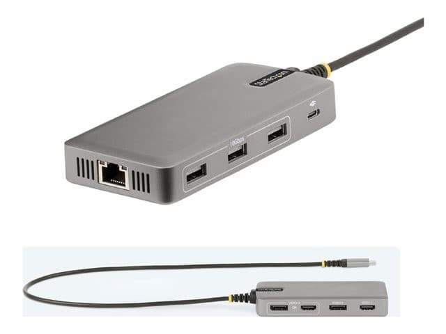 STARTECH 117B-USBC-MULTIPORT USB-C Triple-Monitor Docking Station Grey - Image 6