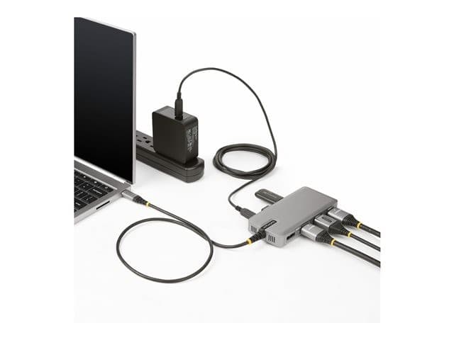STARTECH 117B-USBC-MULTIPORT USB-C Triple-Monitor Docking Station Grey - Image 7
