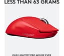 Logitech G PRO X Superlight Wireless Gaming Mouse - Red thumbnail 3