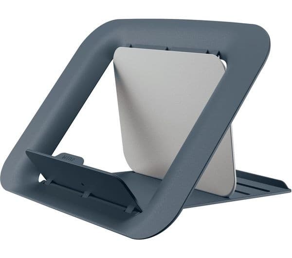 Leitz Ergo Cosy Adjustable Laptop Stand - Velvet Grey - Image 1